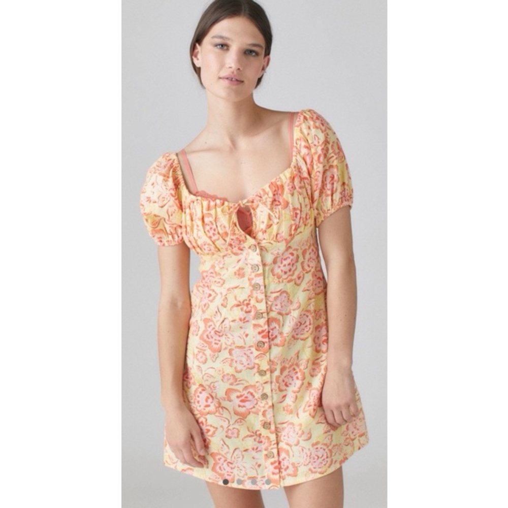 Billabong-Urban Outfitters - Orange Sun Dress -Size Large